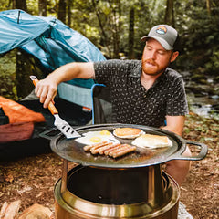 Yukon 27" Fire Pit Flame and Feast Bundle