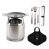 Bonfire 19.5" Fire Pit Flame and Feast Bundle