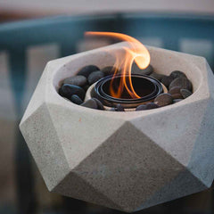 Geo Tabletop Fire Bowl