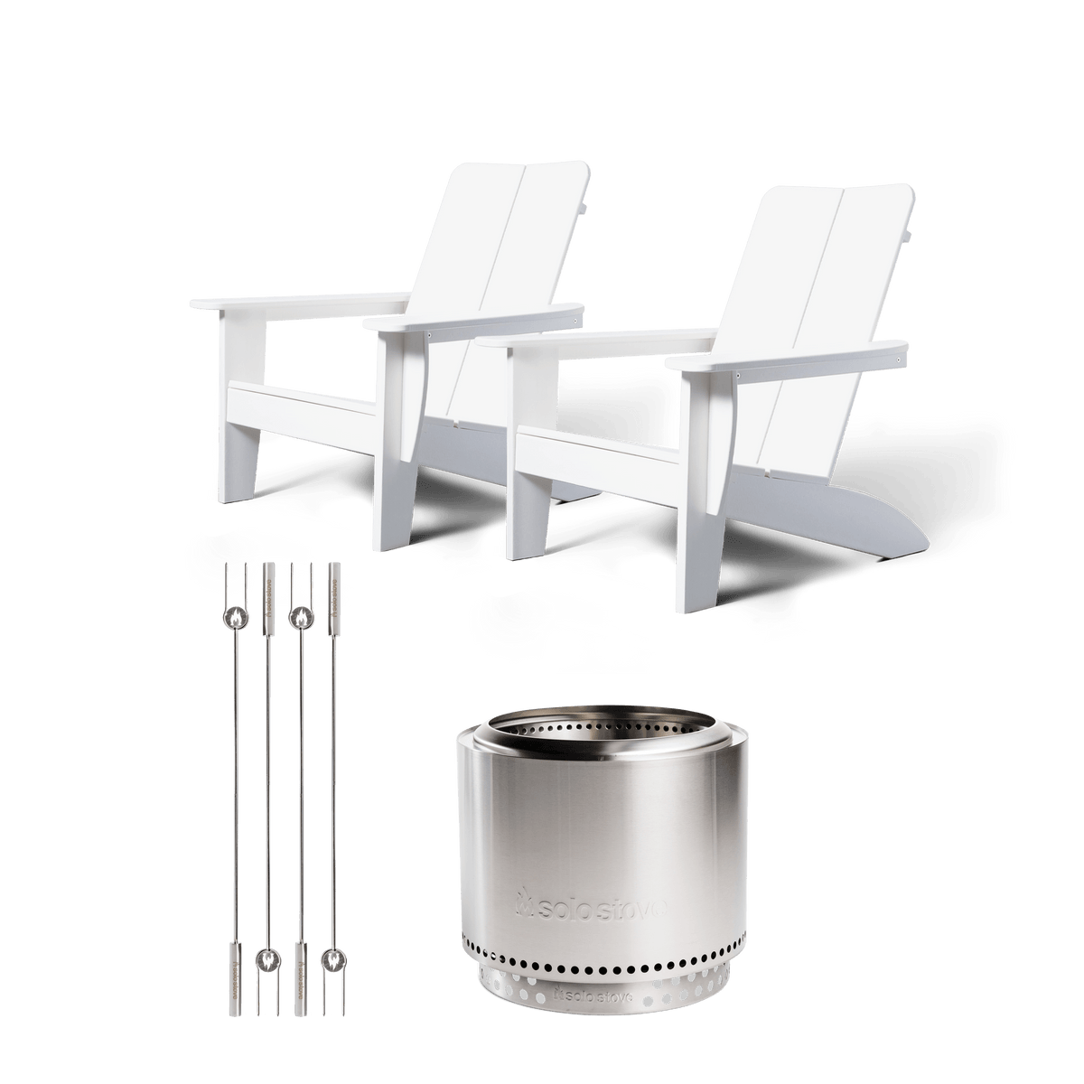 Bonfire 19.5" Fire Pit Deluxe Deck Bundle