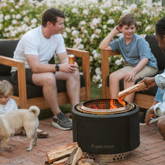 Yukon 27" Fire Pit + Surround Lite Bundle