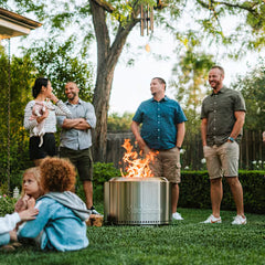 Yukon 27" Fire Pit + Torches Bundle