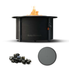 Infinity Flame Propane Fire Pit  + Surround Surface