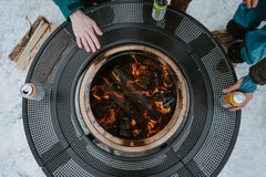 Yukon 27" Fire Pit + Surround Bundle