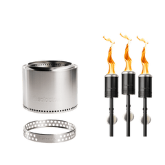 Bonfire 19.5" Fire Pit + Torches Bundle